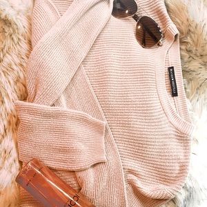 Brandy Melville - Blush Pink Cropped Sweater